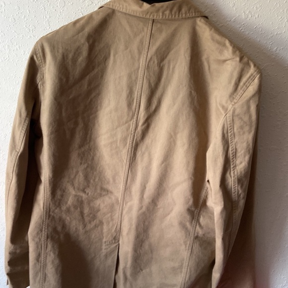 Size42R tan three button blazer/jacket. 100% cotton Hilfiger T21 - Picture 6 of 9